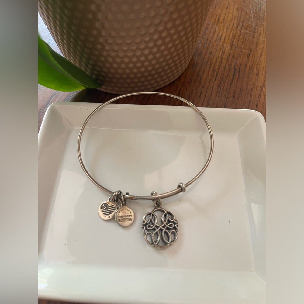 Alex and Ani bangle strength knowledge and motivation charm